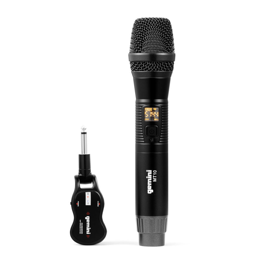 Gemini GMU M100 Professional Wireless Rechargeable UHF Microphone System