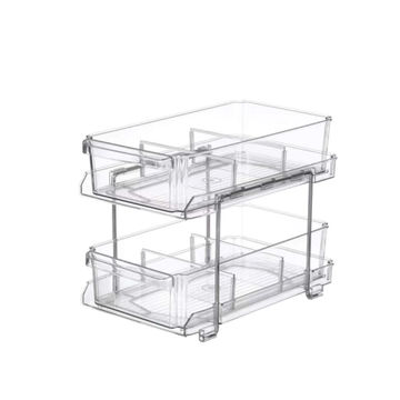 2-Tier Clear Organisational Drawers