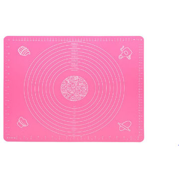 Silicone Non-Stick Large Kneading Mat / Baking Mat with Measurements - Pink