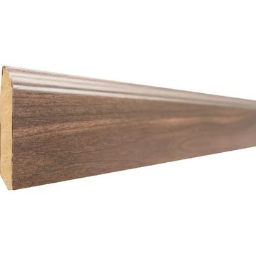 Skirting Walnut MDF Wrapped 100mm x 14mm x 2250mm