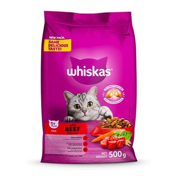 Whiskas Dry Cat Food Adult Beef