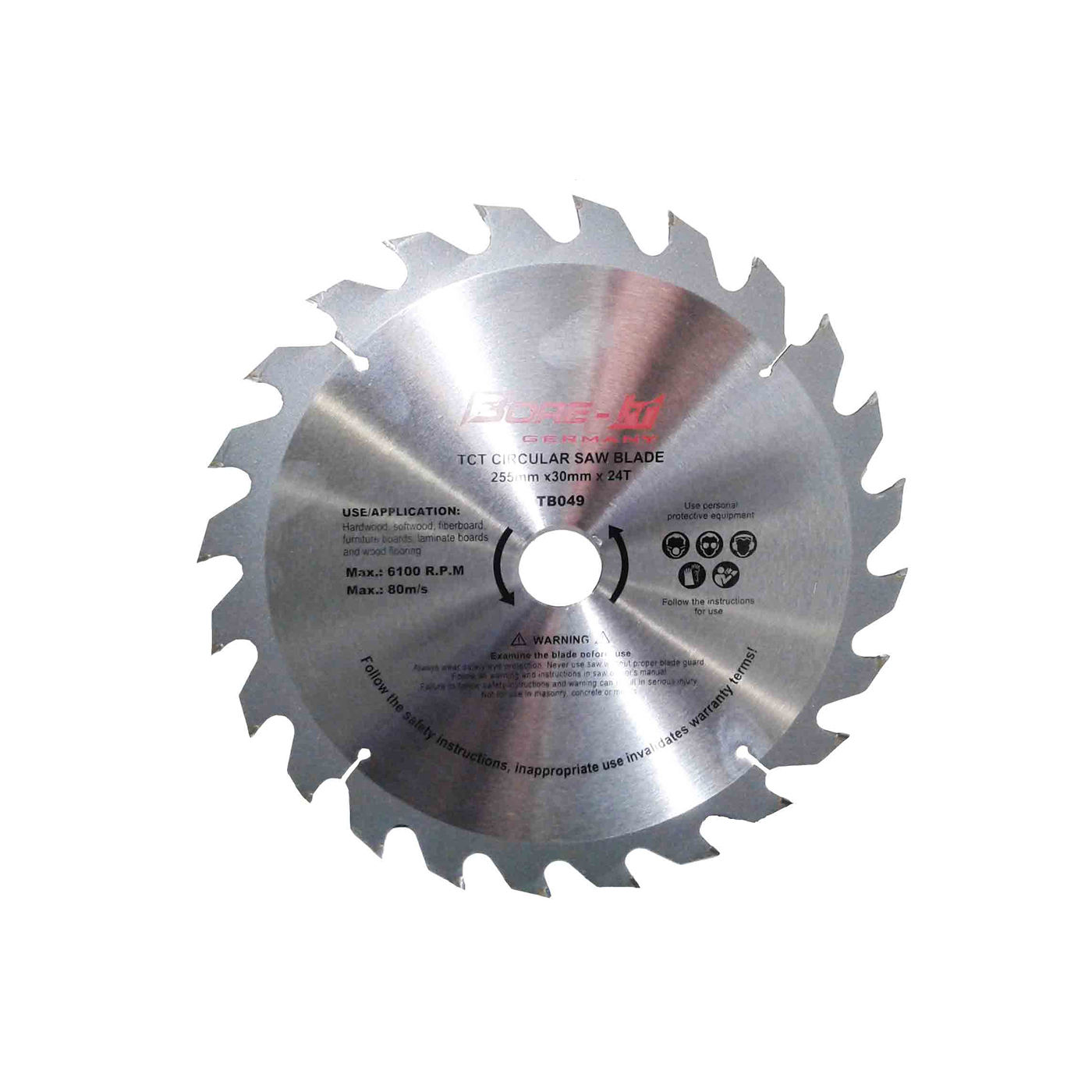 Bore-it - Circular Saw Blade - 255mm X 24t X 30/20/16b - 2 Pack