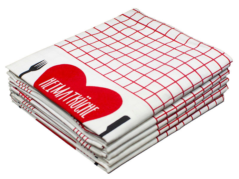 Multipurpose, Easy Fit, Absorbent Kitchen Towel - Design 2086 - 050x070cms - (05 Pc Pack) - Mini Checks