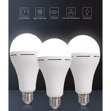 Sandowi 15 watt E27 Super Bright Smart Rechargeable Emergency LED bulb - Pack Of 5