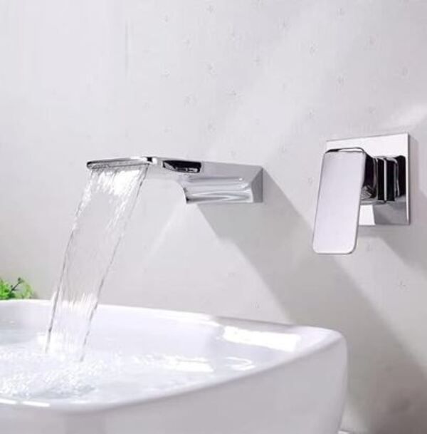 HOMZ WALL MOUNT CHROME BASIN MIXER