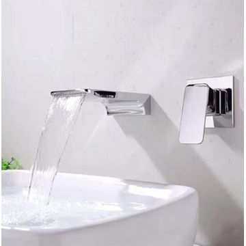HOMZ WALL MOUNT CHROME BASIN MIXER