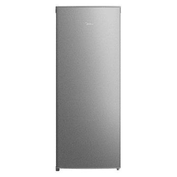 Midea 231L Upright refrigerator Stainless Steel