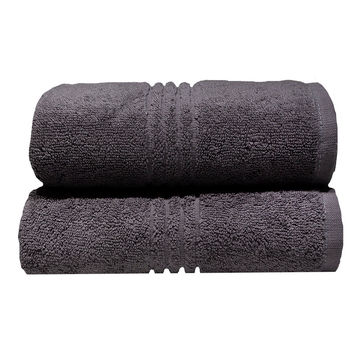 Bunty's Hotel Collection 600GSM 50x90cms Hand Towels - 02 Pc Pack - Pavement