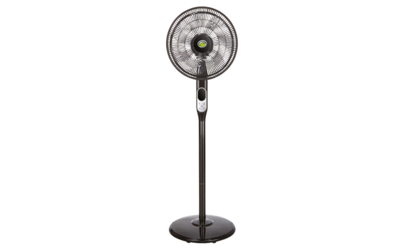 Solent Pedestal Fan Black 400mm
