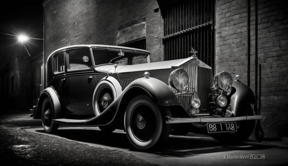 Canvas Wall Art -  Rolls Royce Phantom 1932 - B1477 - [120 x 80 cm]