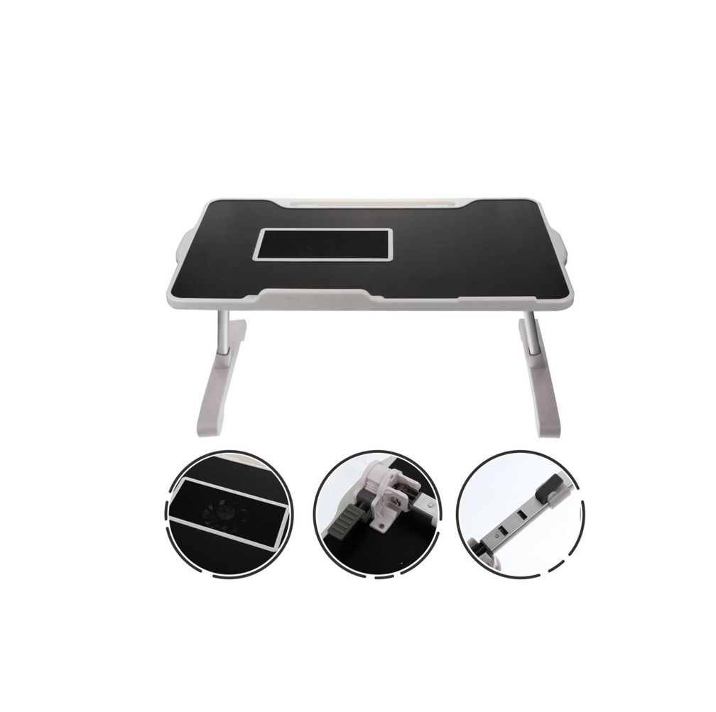 Portable Adjustable Computer Folding Laptop Desk with Cooling Fan
