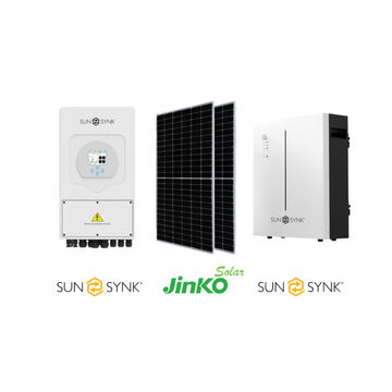 5kW Sunsynk Inverter | 5.12kWh Lithium battery | 6x 480W Jinko Solar Panels