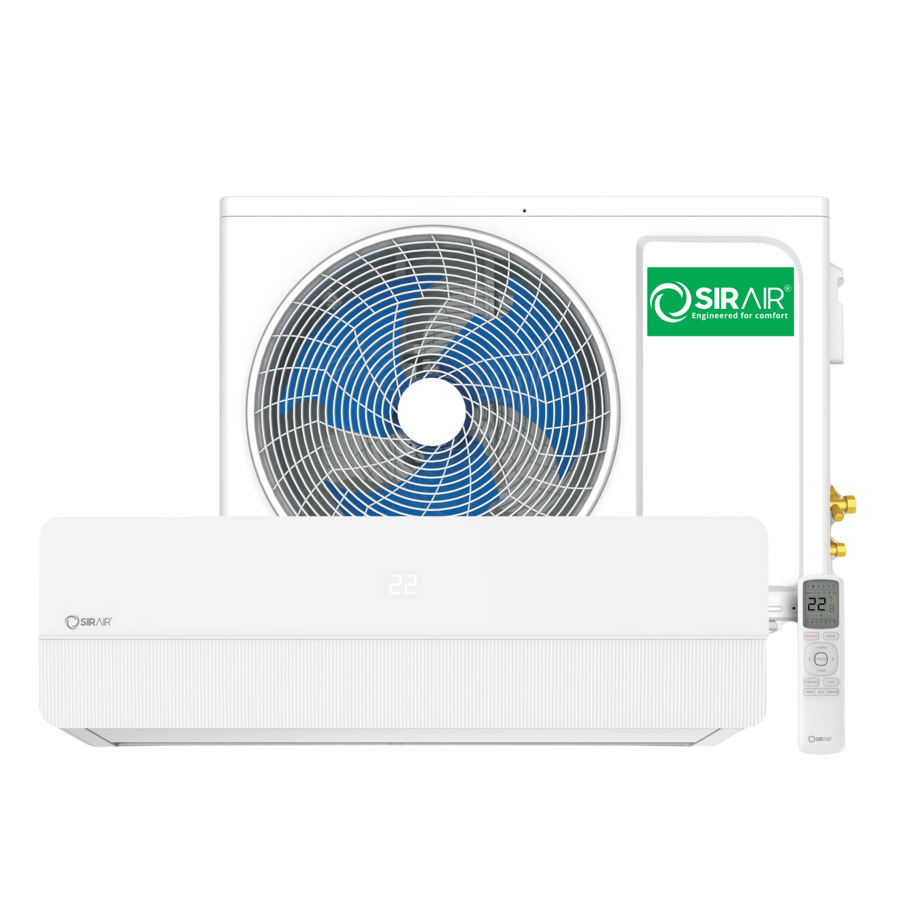 24000 BTU Inverter Split Air Conditioner Cooling & Heating Wi-Fi Smart Filter – Sirair Sigma Series