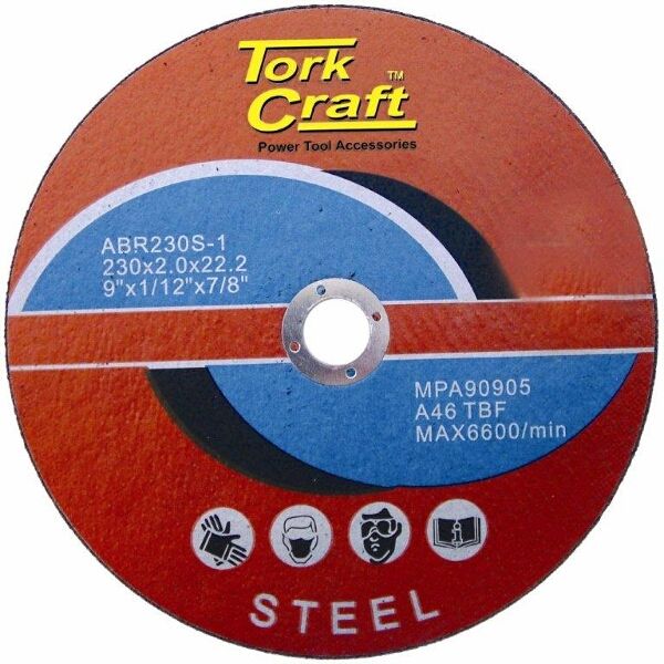 Cutting Disc for Steel 230x2.0x22.22mm - 8 Pack