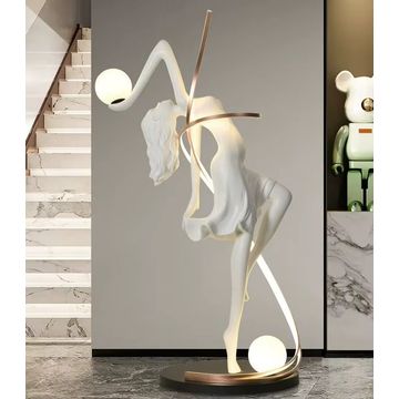 Graceful Silhouette Sculptural Floor Lamp