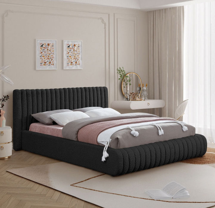 Scarlette Sleigh Bed Double-Coco Black
