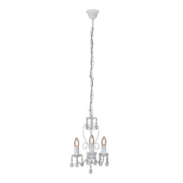 Cleo - 3 Lights - Chandelier - 255mm - White