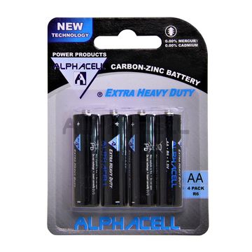 Zinc Carbon AA - R06 4pc CARDED