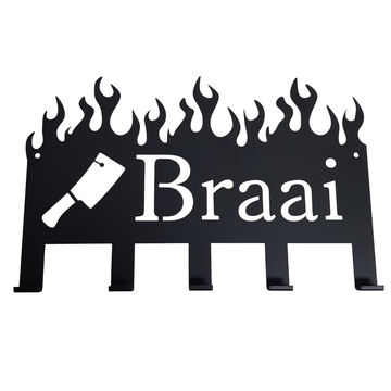 Lifespace "Braai (with cleaver)" Braai 5 Hook Utility Rack