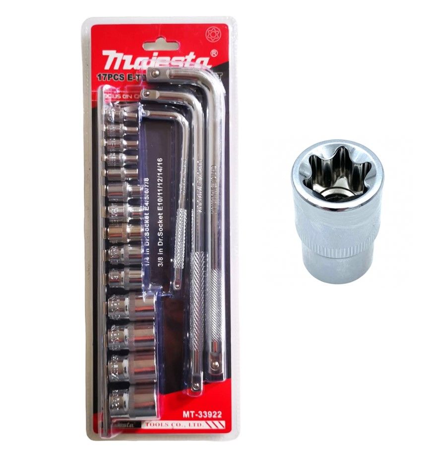 Majesta 17PCS E-Torx Socket Set
