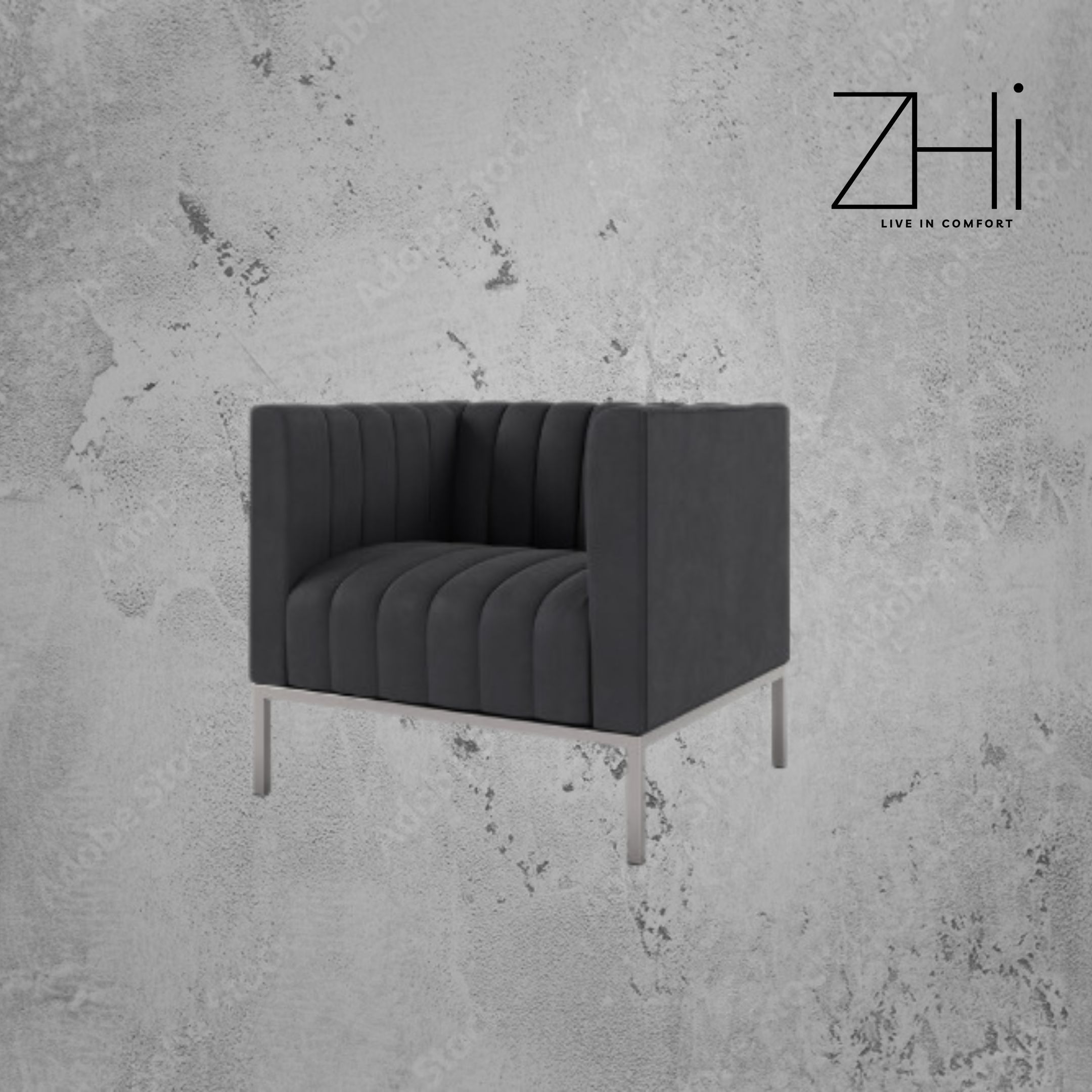 ZHi Modern Grey Sofa