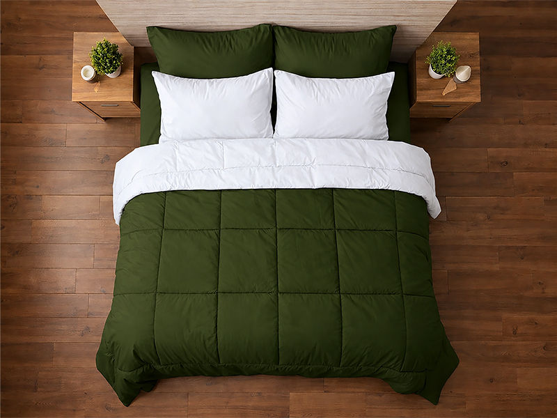 Everyday Collection Reversible Comforter Set - 90 GSM - King - Super King - Optical White - Epsom (06 Sets)