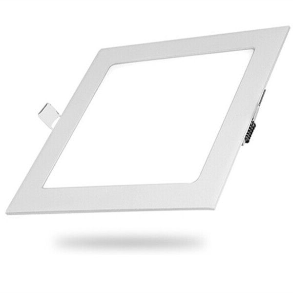 12W Square LED Panel Light - White 2 Pack
