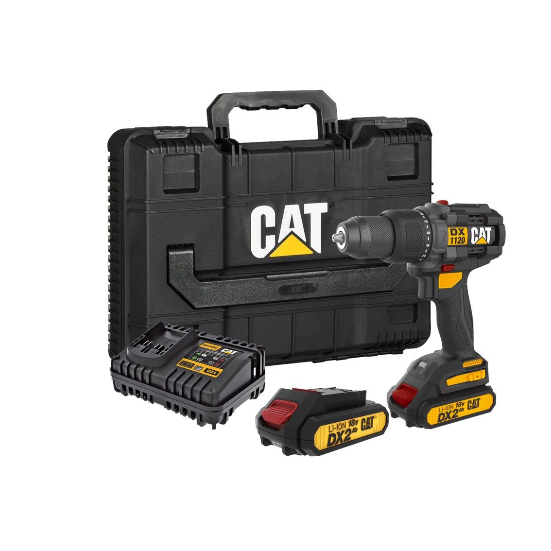 CAT Impact Drill BL 65Nm 18V Kit  (2X2.0Ah + Charger)