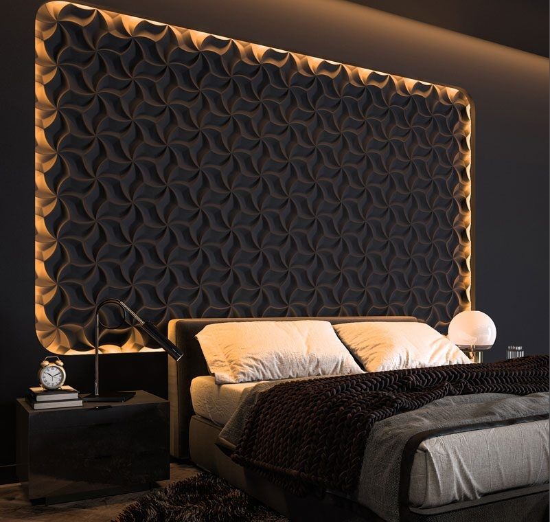 Petals 3D Wall Panel 500x500x25mm Set of 4