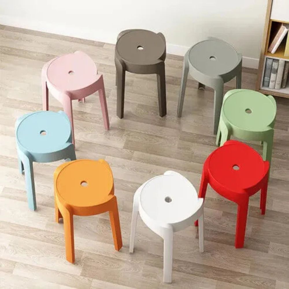 Plastic Thickened Dining Table Stool