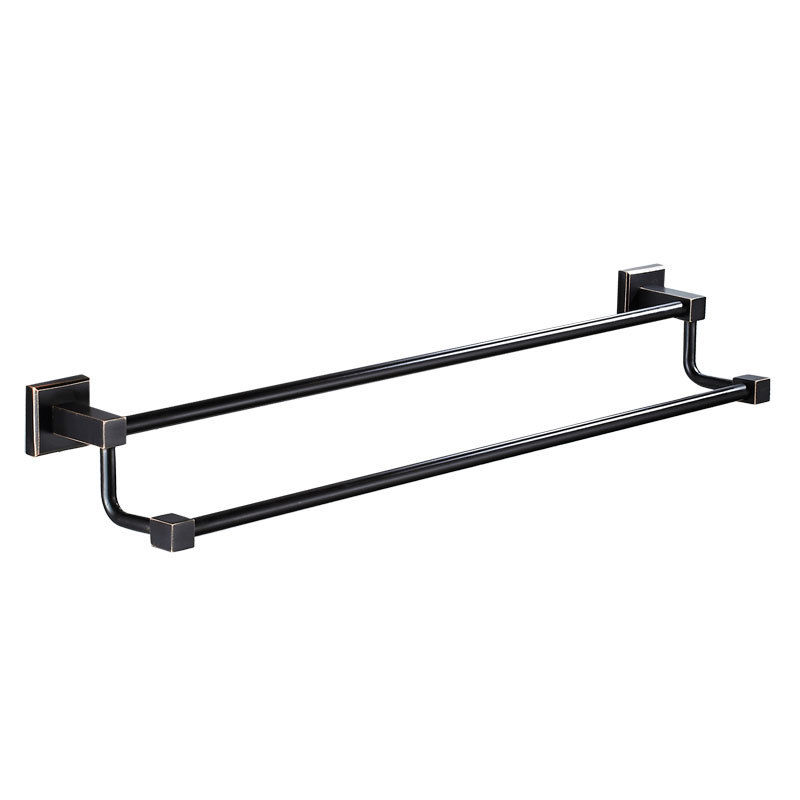 Trendy Taps Premium Quality Black SQ Dbl Towel Rail