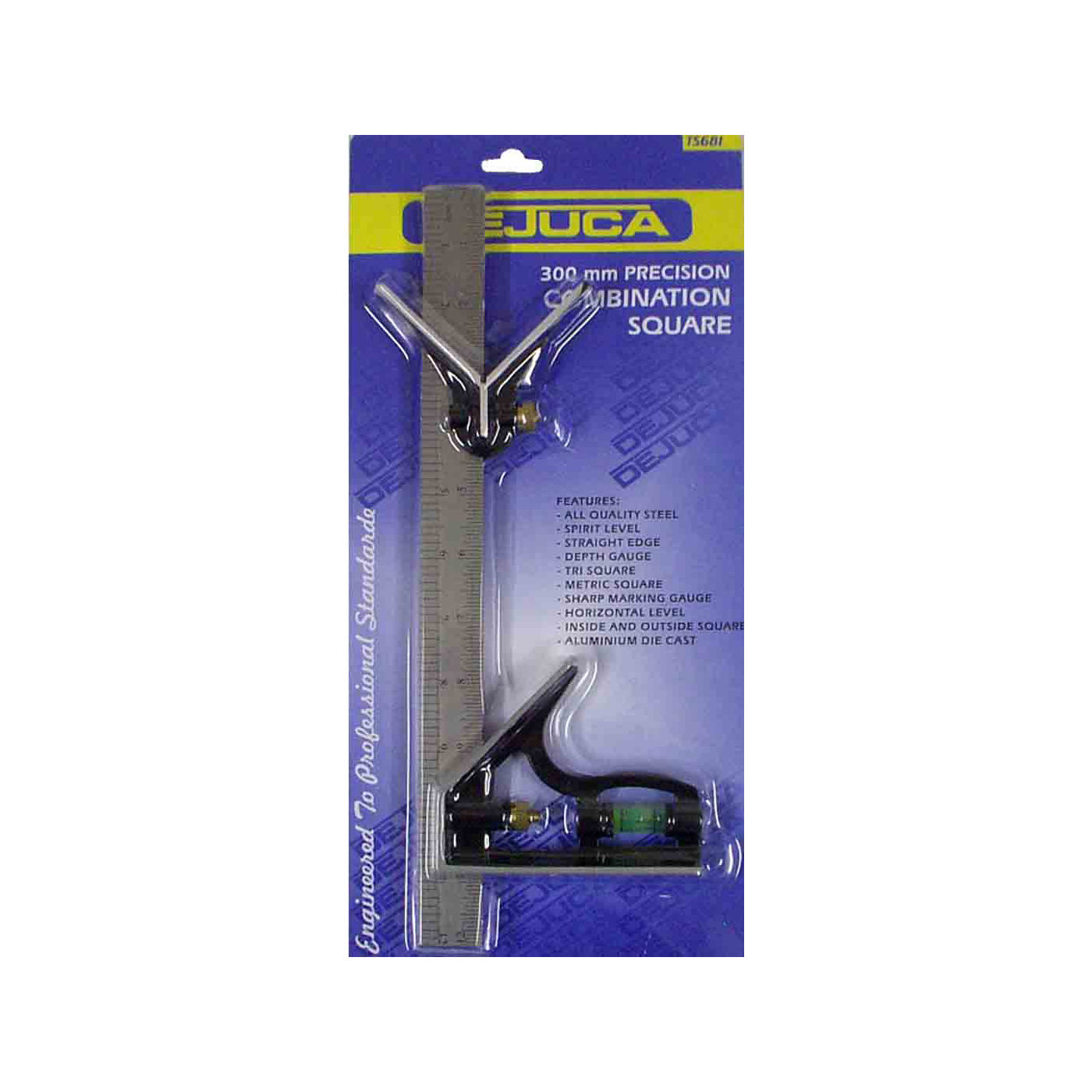 Dejuca - Combination Square + C/head - 300mm
