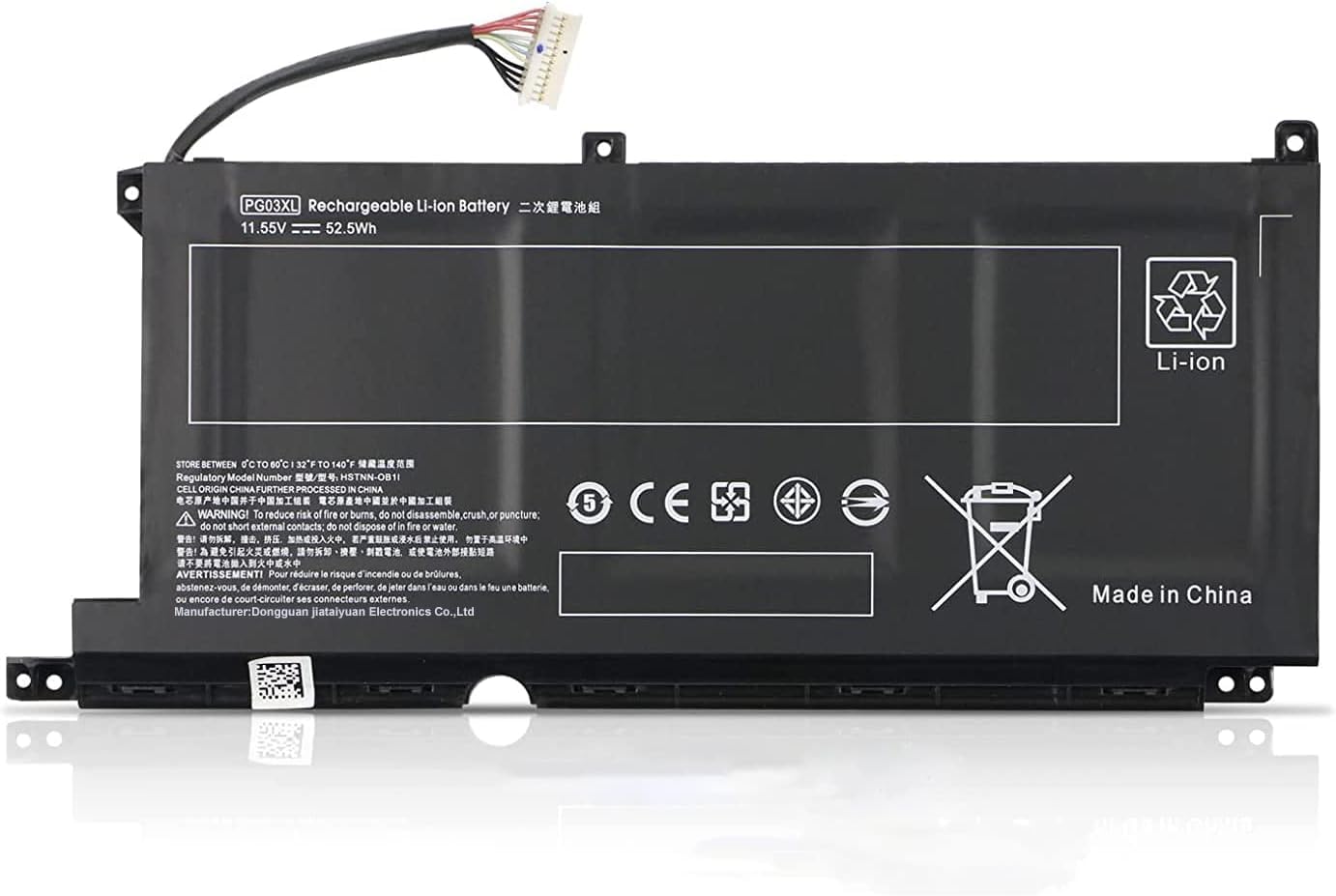 Reliable,long-lasting Vibrant battery for HP 15-dk0021tx 15-ec1014ax 16-a0003tx(P/N PG03XL L48495-005)