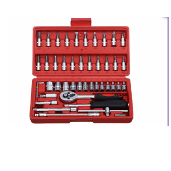 46Pcs Set of Car Repair Socket Wrench Tools