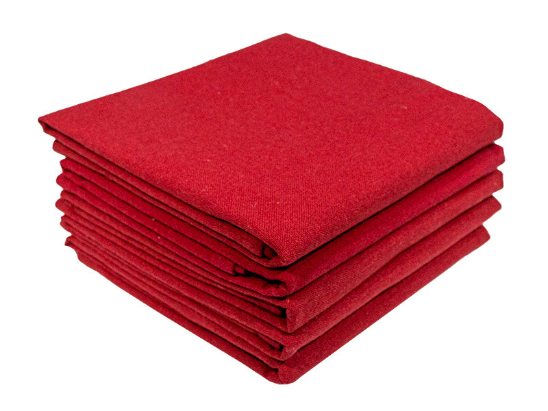 Bunty's Kitchen Towel - Design 2808 - 053x070cms - (05 Pc Pack) - Plain - Racing Red