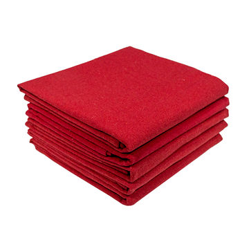 Bunty's Kitchen Towel - Design 2808 - 053x070cms - (05 Pc Pack) - Plain - Racing Red