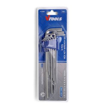 Vtools 9PC Hex Key Set Long