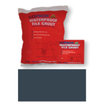 Coprox Waterproof Tile Grout Charcoal 1kg