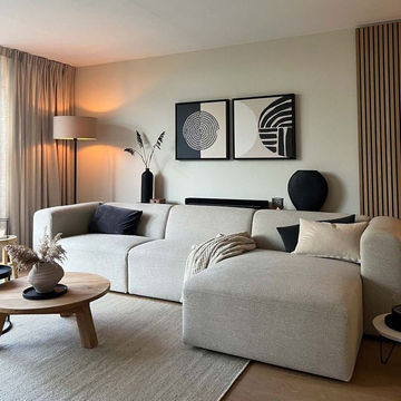 DecorMama Mihla L-Shape Modular Couch – Elegant Living Room Sectional