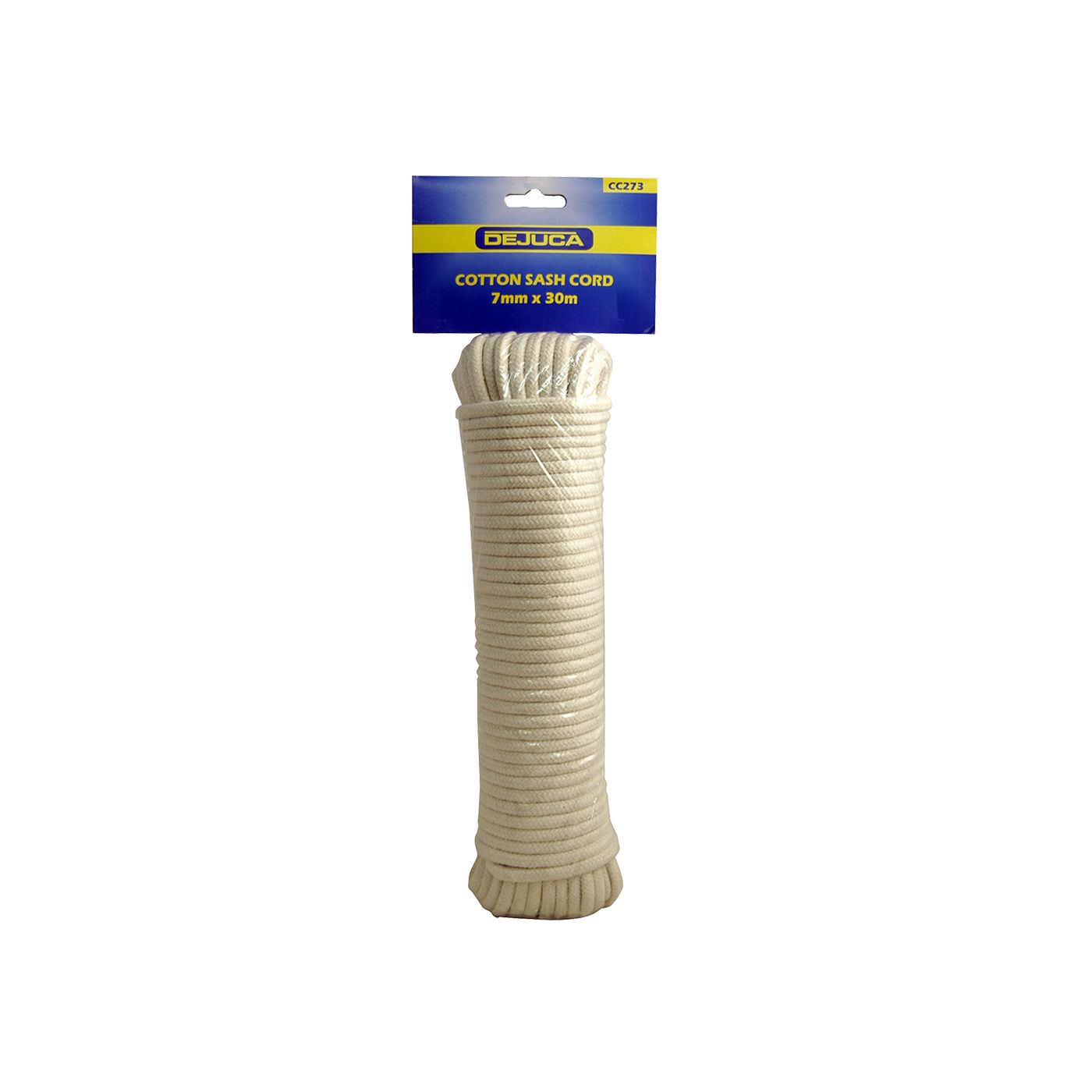 Dejuca - Cotton Sash Cord - 7mm X 30m  - Cord - 7mm - (hank) - 10 Pack
