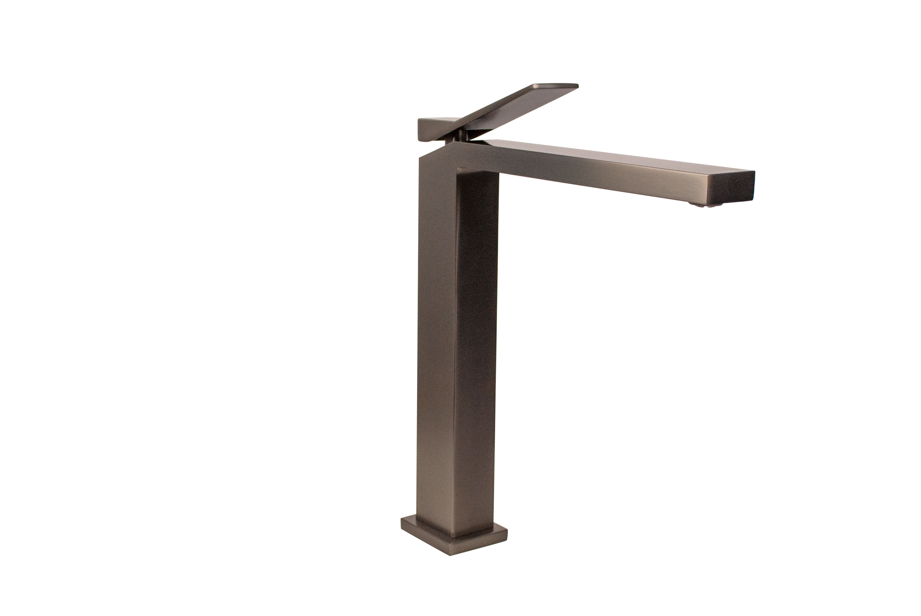 Milan Basin Mixer Brass Tall - Gun Metal Grey