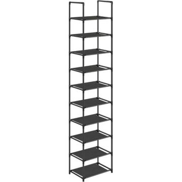 10-Tier Metal Shoe Rack – 173cm Free-Standing Storage Shelf
