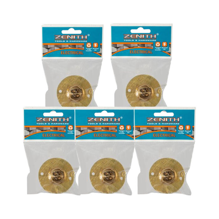 Batten Holder Brass - 50mm (Pack of 5)