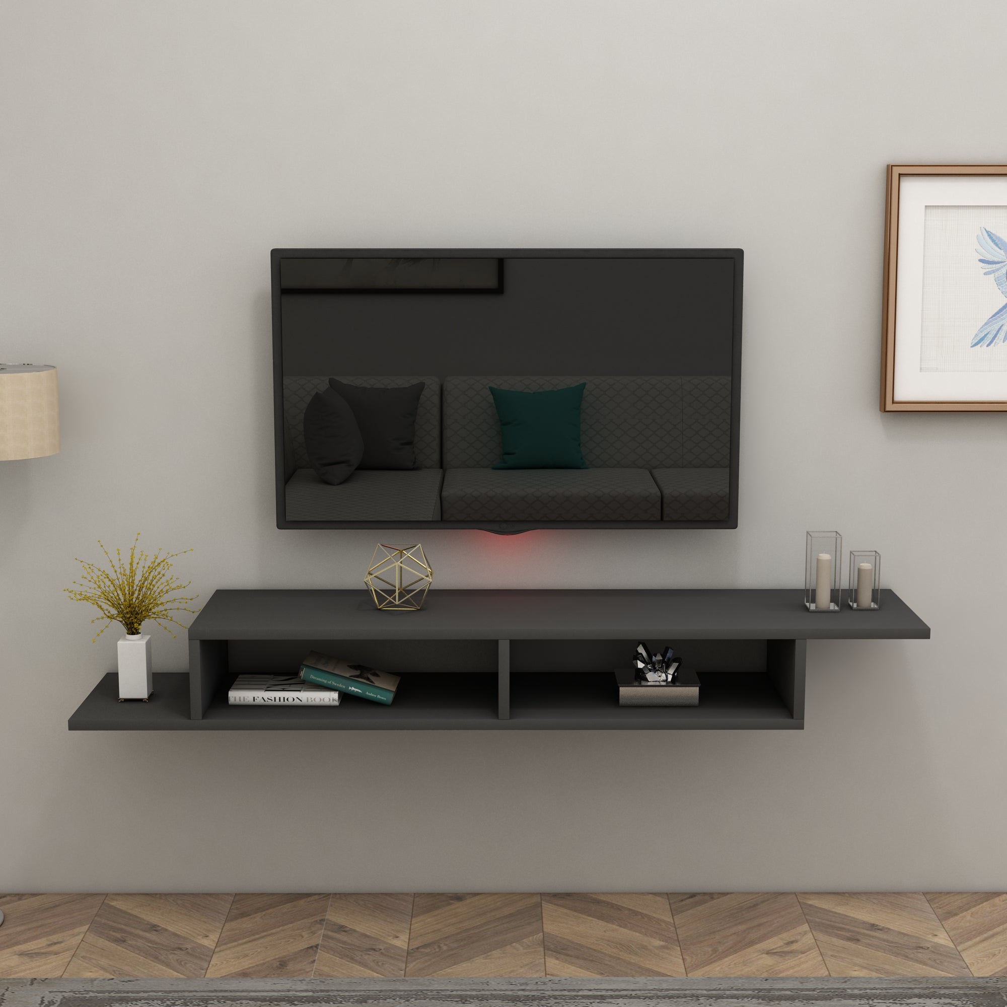 Armoire Eldon TV Stand Assorted Colours White