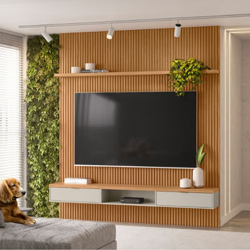 Demora Modular Slatted Panel 2.2m Plasma Stand