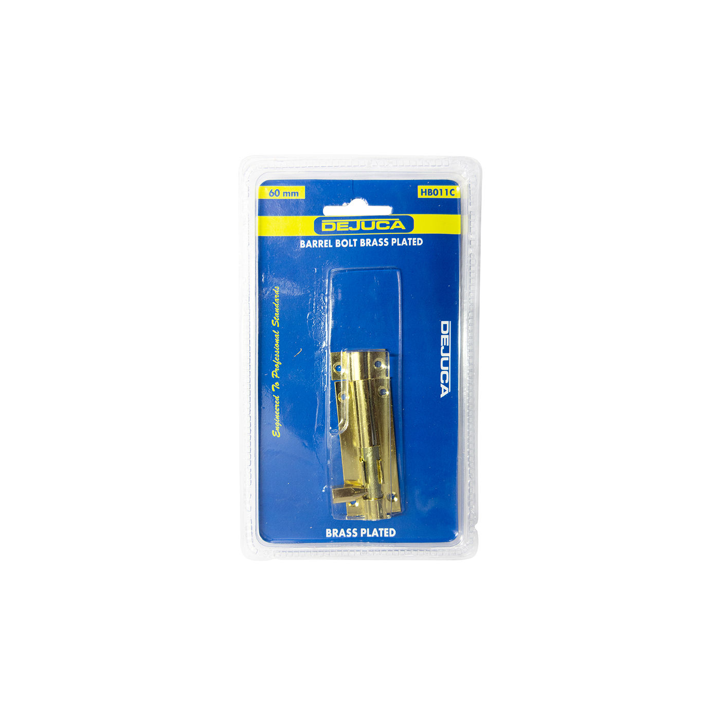 Dejuca - Barrel Bolt - Bp - 60mm - 1/Card - 6 Pack
