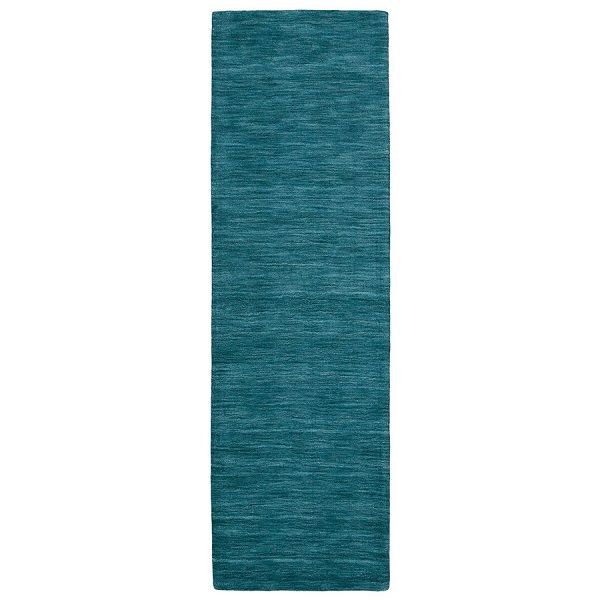 Luna Contemporary Solid Colour Teal Runner