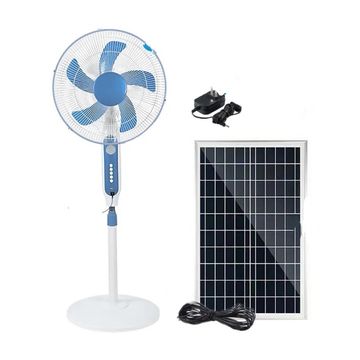 Aerbes AB-FSD04 Solar Powered Fan With LED Light And USB Port 16″ 20W