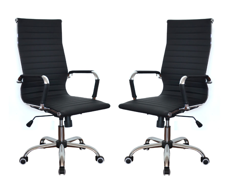 TOCC Gen Ems High Back Office Chair - Set of 2 - Black