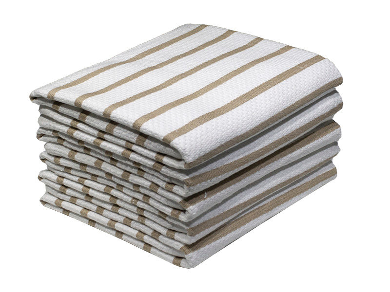 Bunty's Kitchen Towel - Design 2185 - 047x070cms - (05 Pc Pack) - Stripes - Pebble
